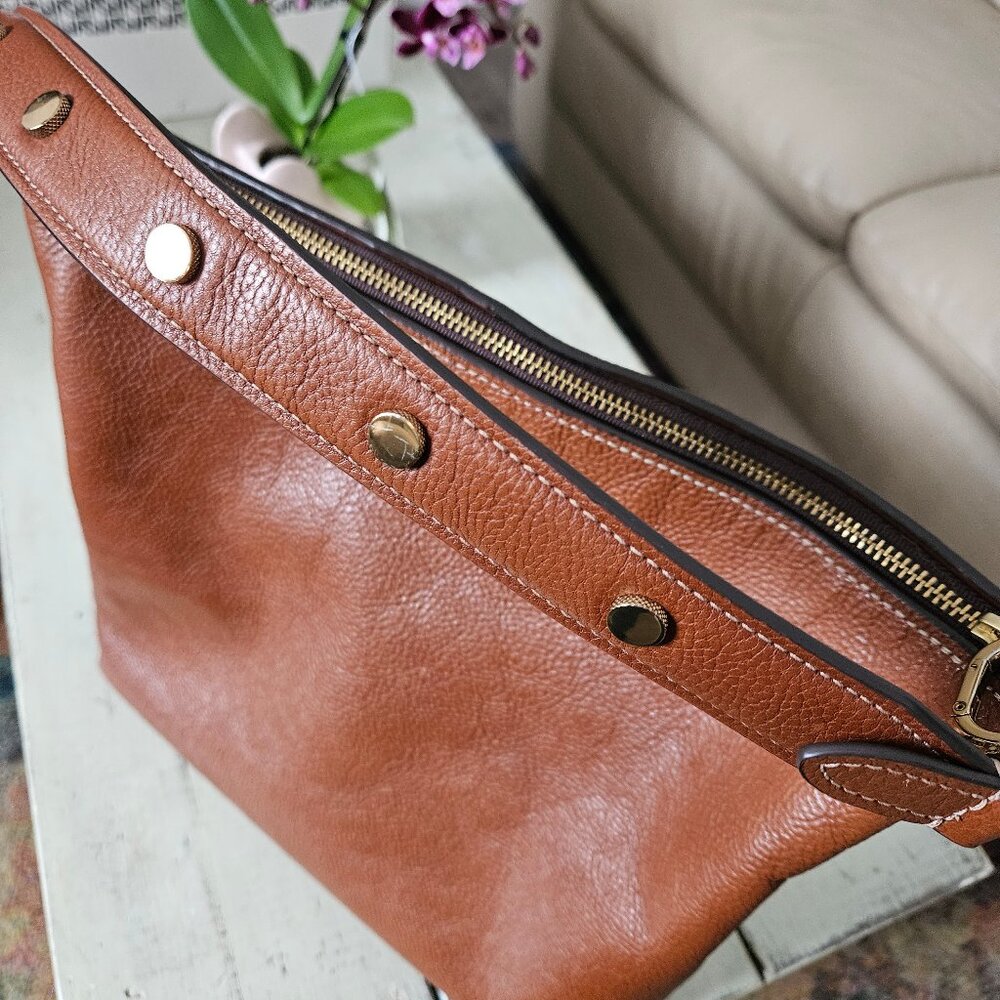 Fossil Jesse Bucket Shoulder Bag, Medium Brown - Picture 4 of 9